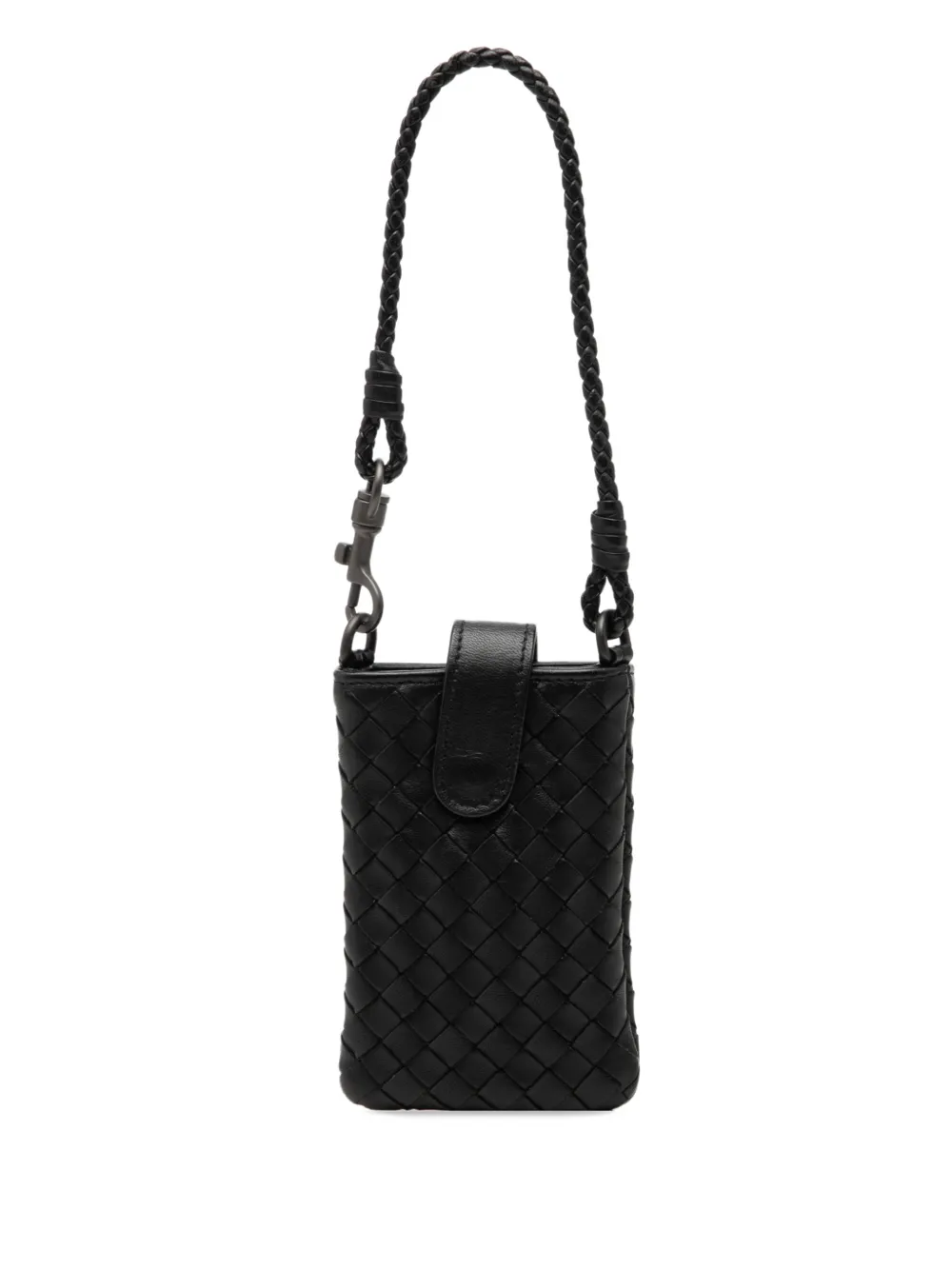 Bottega Veneta Pre-Owned 2012-2026 Nappa Intrecciato Holder phone case - Nero