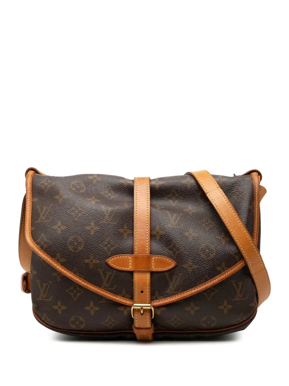Louis Vuitton Pre-Owned 2000 Monogram Saumur 30 crossbody bag - Marrone