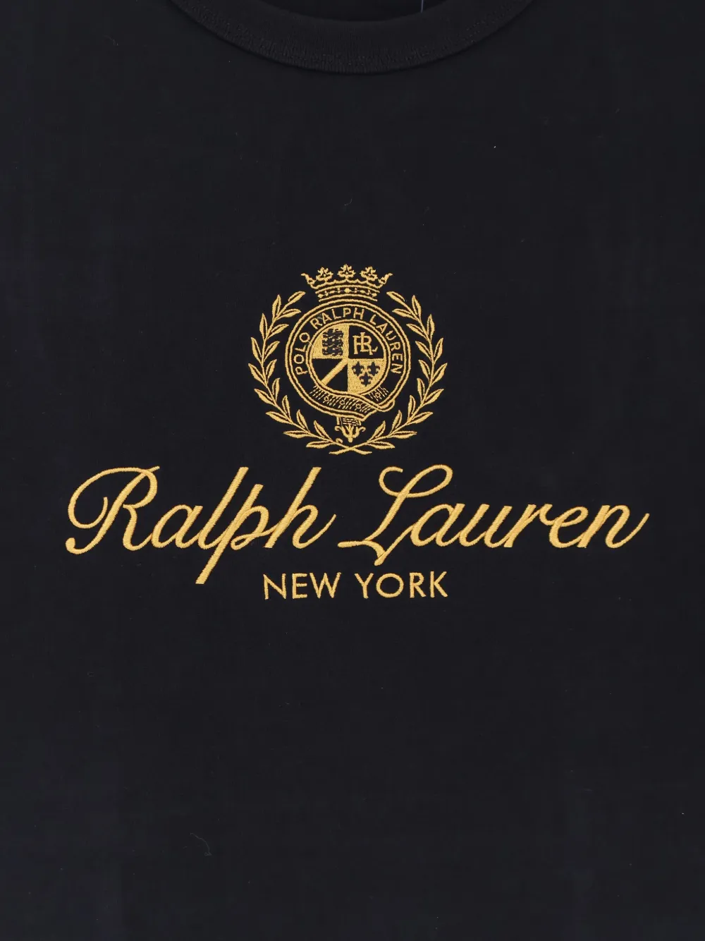 Polo Ralph Lauren Katoenen T-shirt met geborduurd logo Zwart
