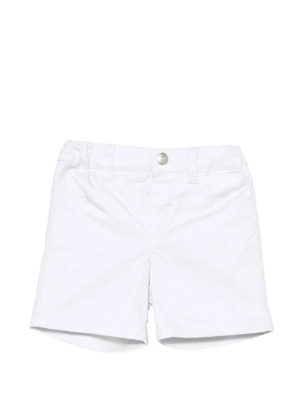 Fay Kids logo-patch elasticated-waist shorts - Weiß