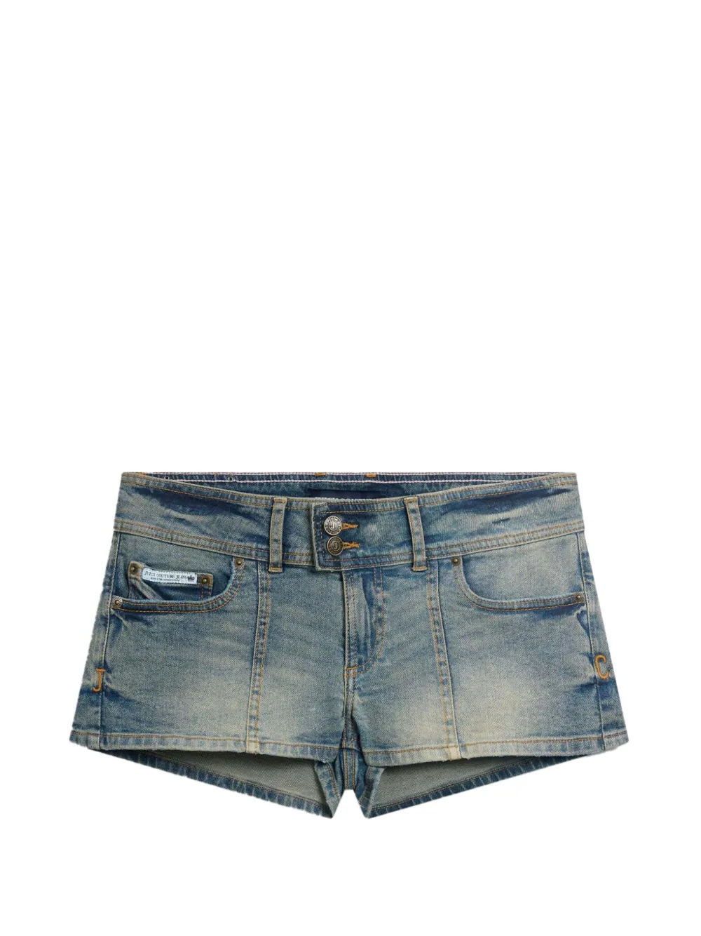 Juicy Couture Shorts con logo ricamato - Blu