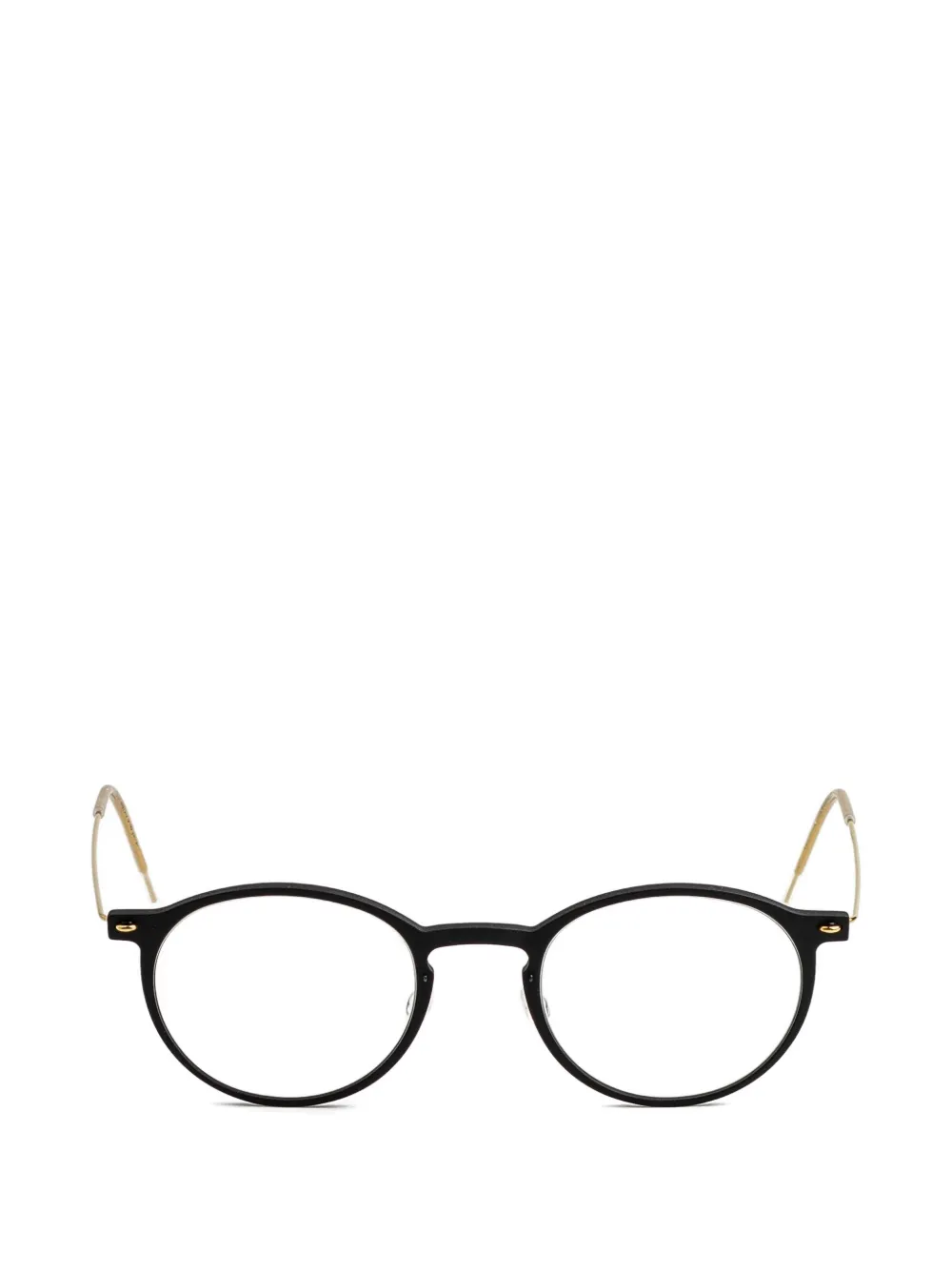Lindberg round-frame titanium glasses - Nero