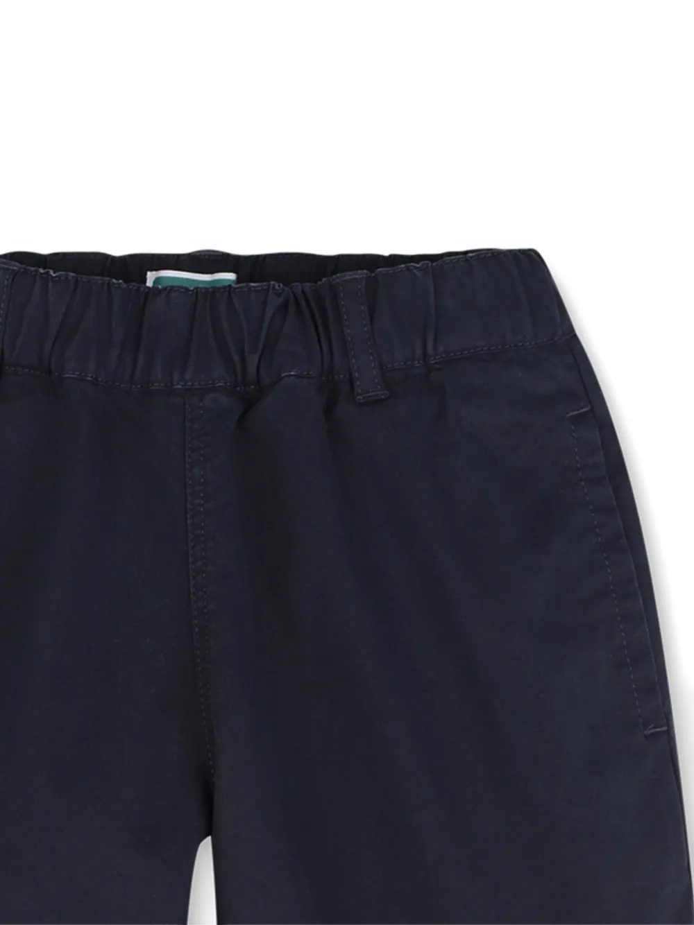 Kenzo Kids Elastische broek met geborduurd logo Blauw