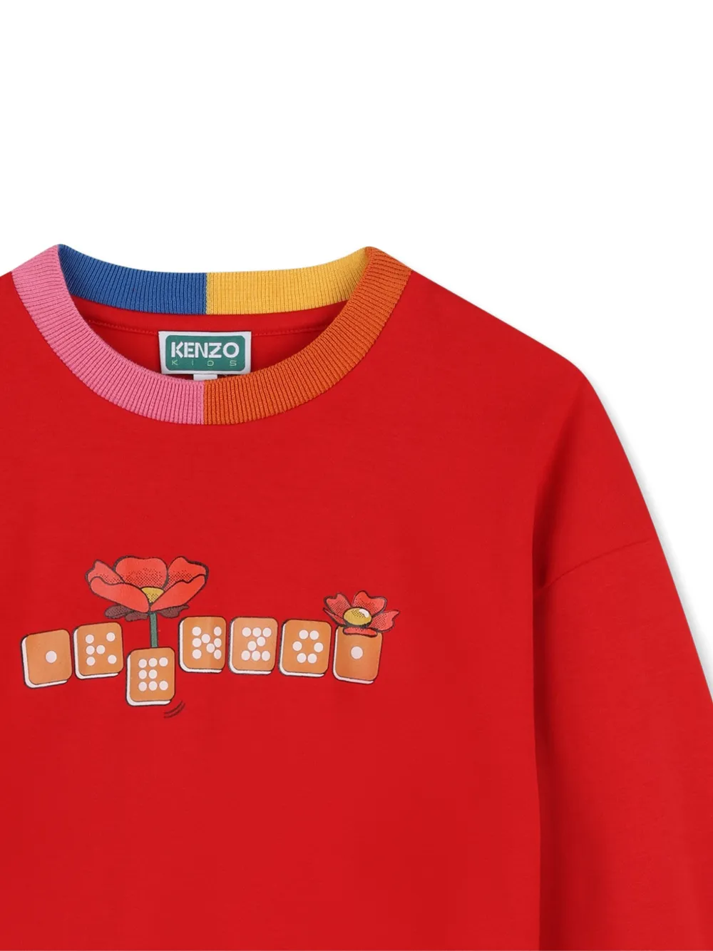 Kenzo Kids Sweater met grafische print Rood