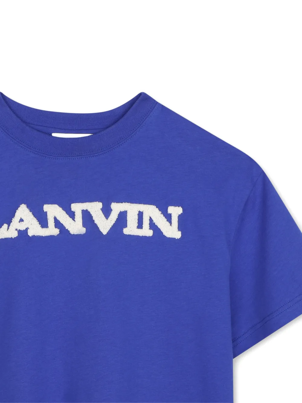 Lanvin Enfant T-shirt met logopatch Blauw