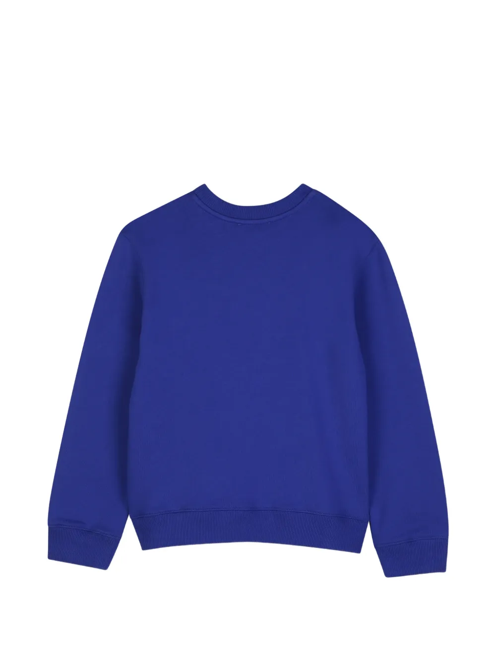 Lanvin Enfant Sweater met geborduurd logo Blauw