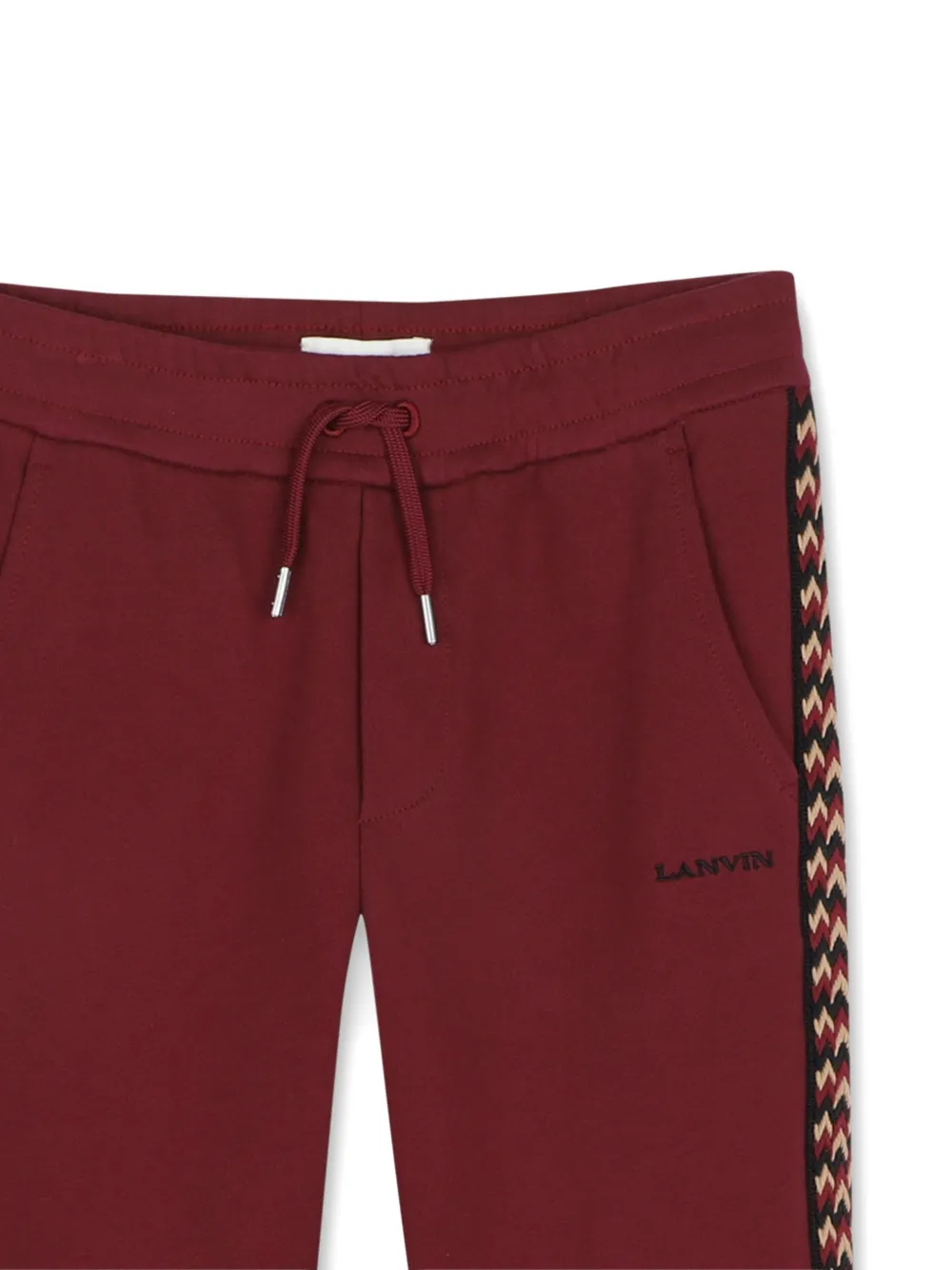 Lanvin Enfant Trainingsbroek met zijstreep Rood