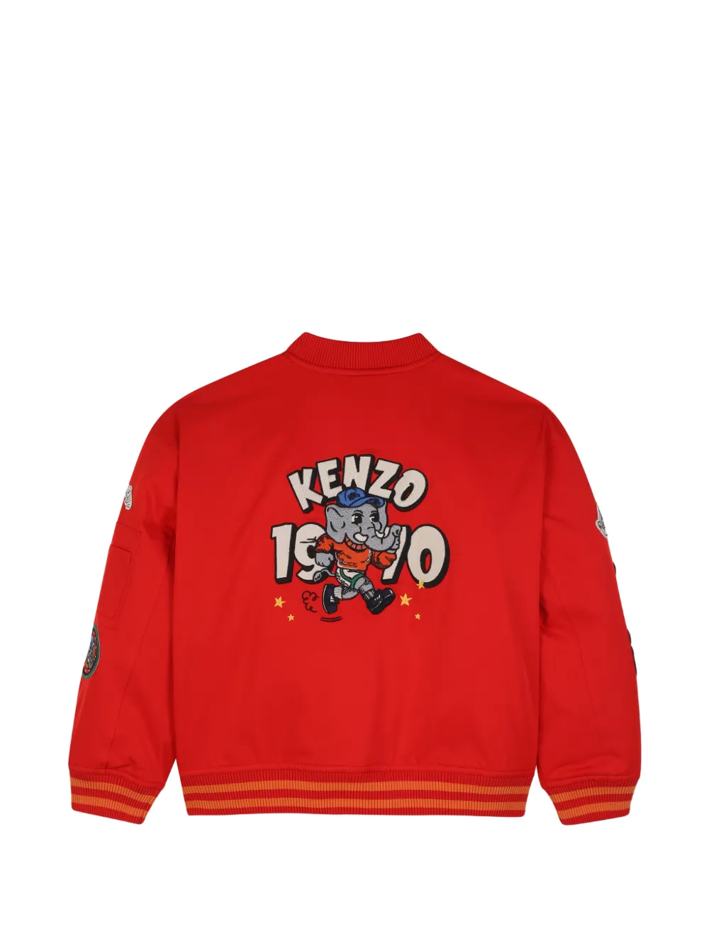 Kenzo Kids Bomberjack met print Rood