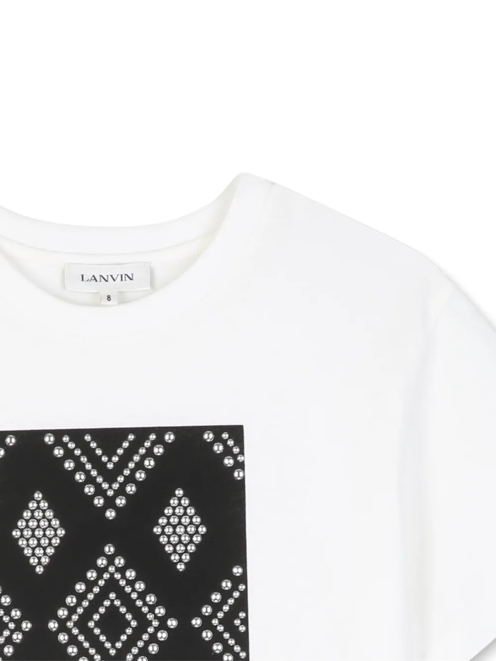 Lanvin Enfant T-shirt met logoprint Wit