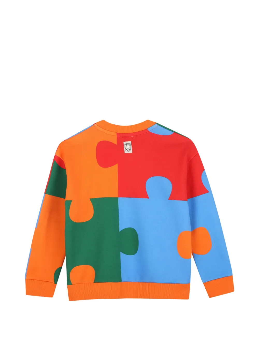 Kenzo Kids Sweater met puzzel-print Oranje
