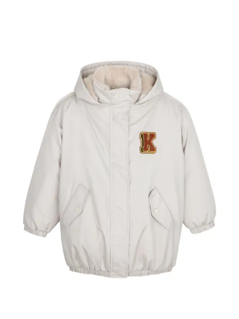 Kenzo Kids parka à logo brodé à capuche