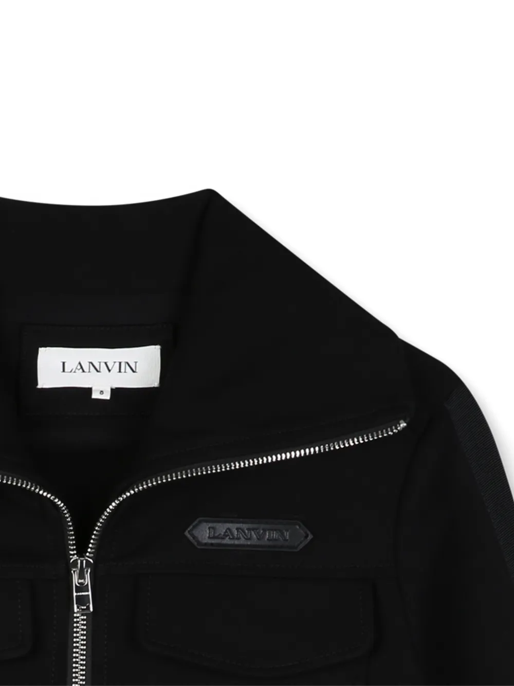 Lanvin Enfant Jack met logopatch Zwart