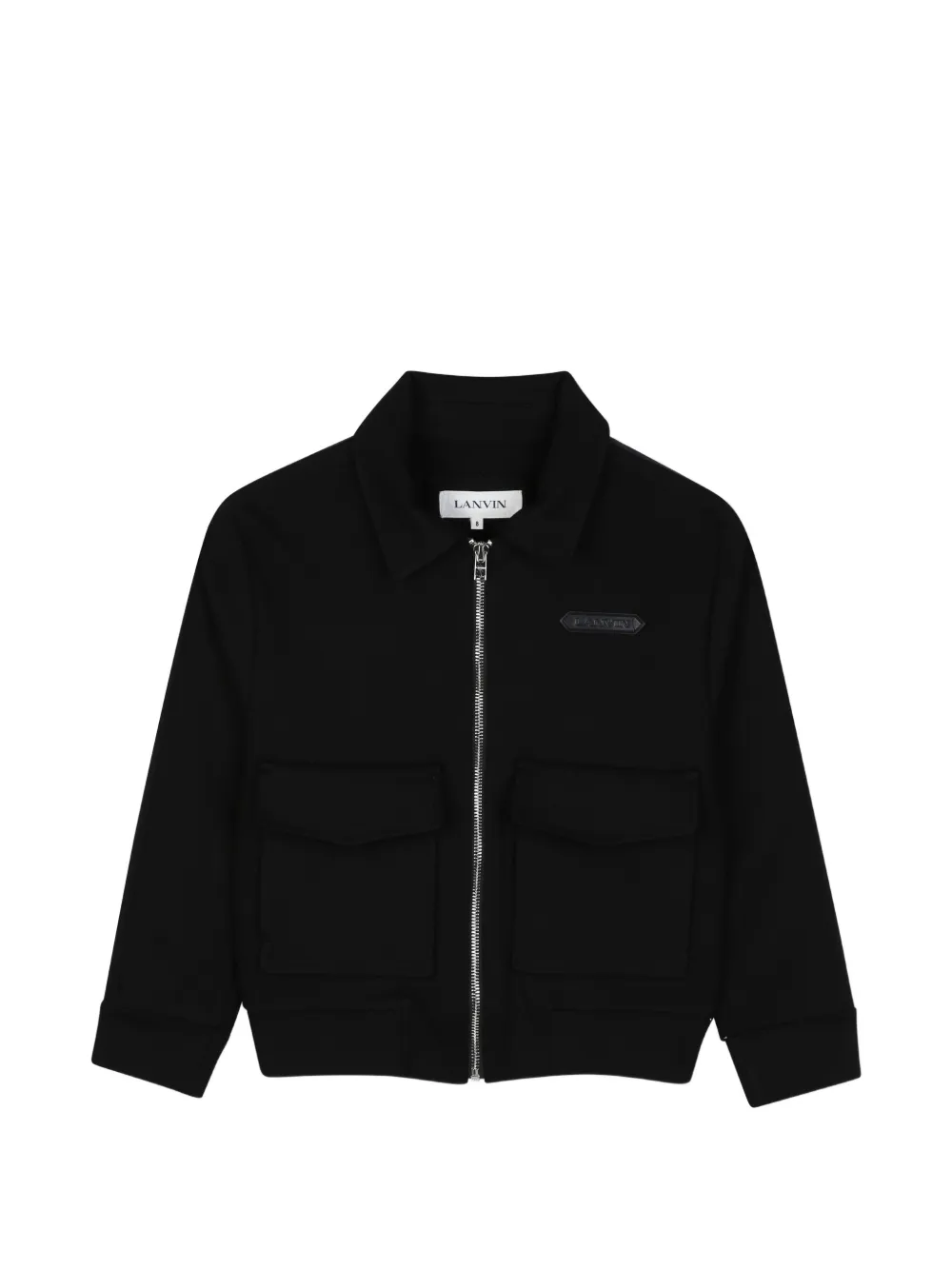 Lanvin Enfant Giacca con zip e logo - Nero