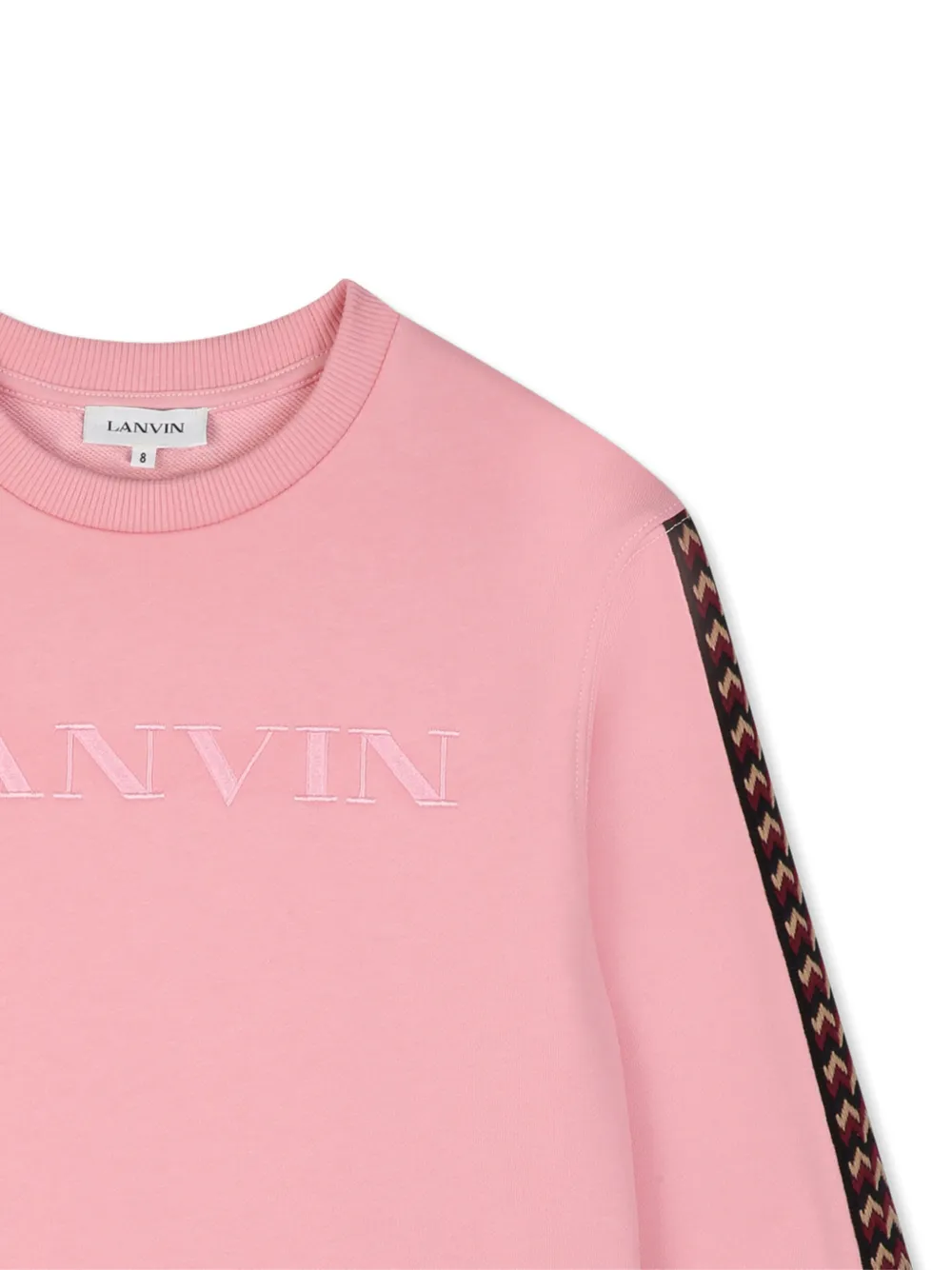 Lanvin Enfant T-shirt met geborduurd logo Roze