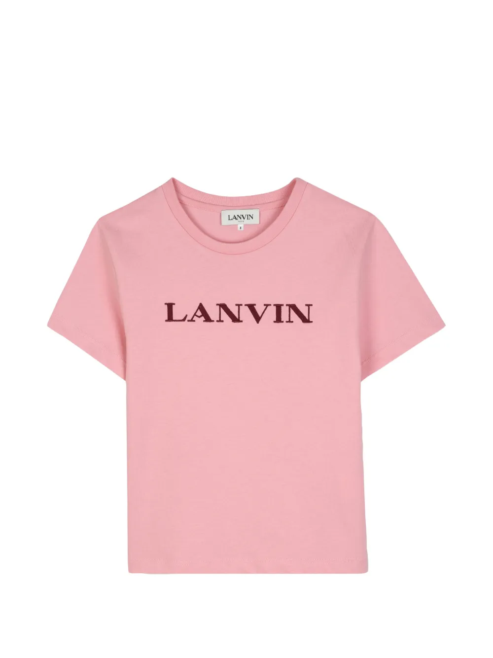 Lanvin Enfant logo-embroidered T-shirt - Rosa