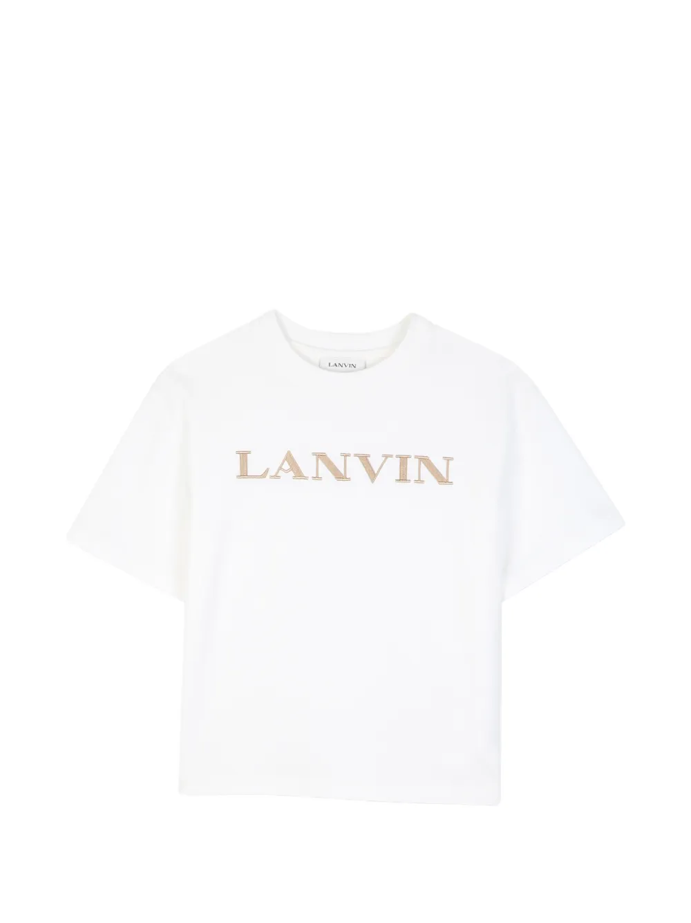 Lanvin Enfant T-shirt con logo - Bianco