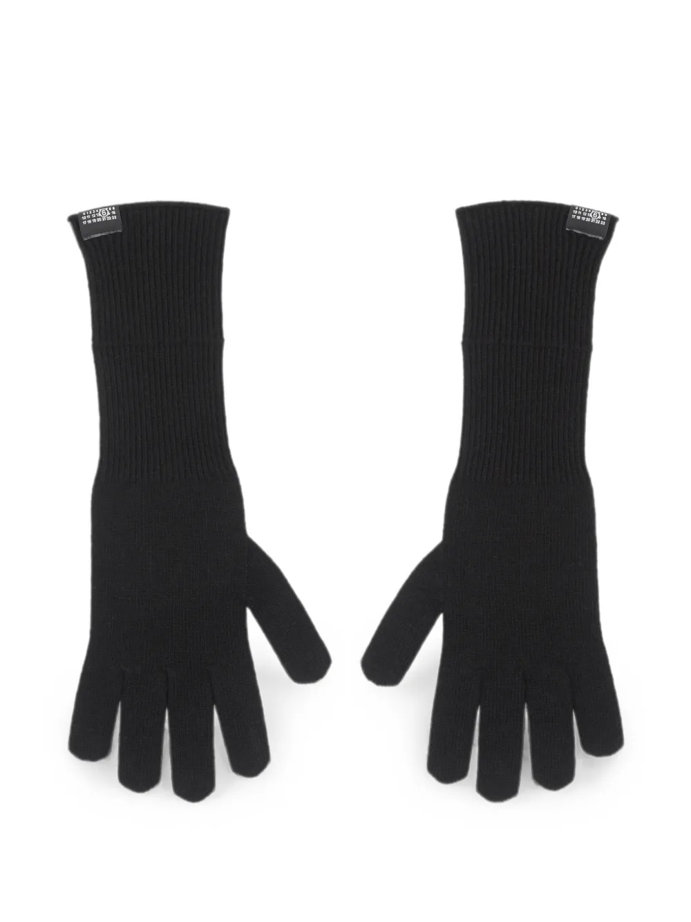 MM6 Maison Margiela wool gloves - Nero
