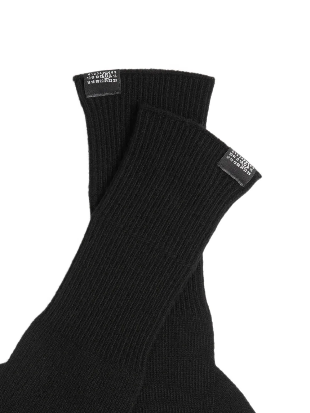 MM6 Maison Margiela Wollen handschoenen Zwart