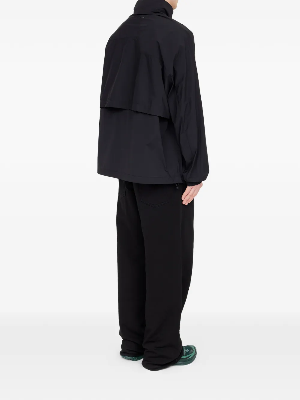 MM6 Maison Margiela Nylon jack met rits Zwart