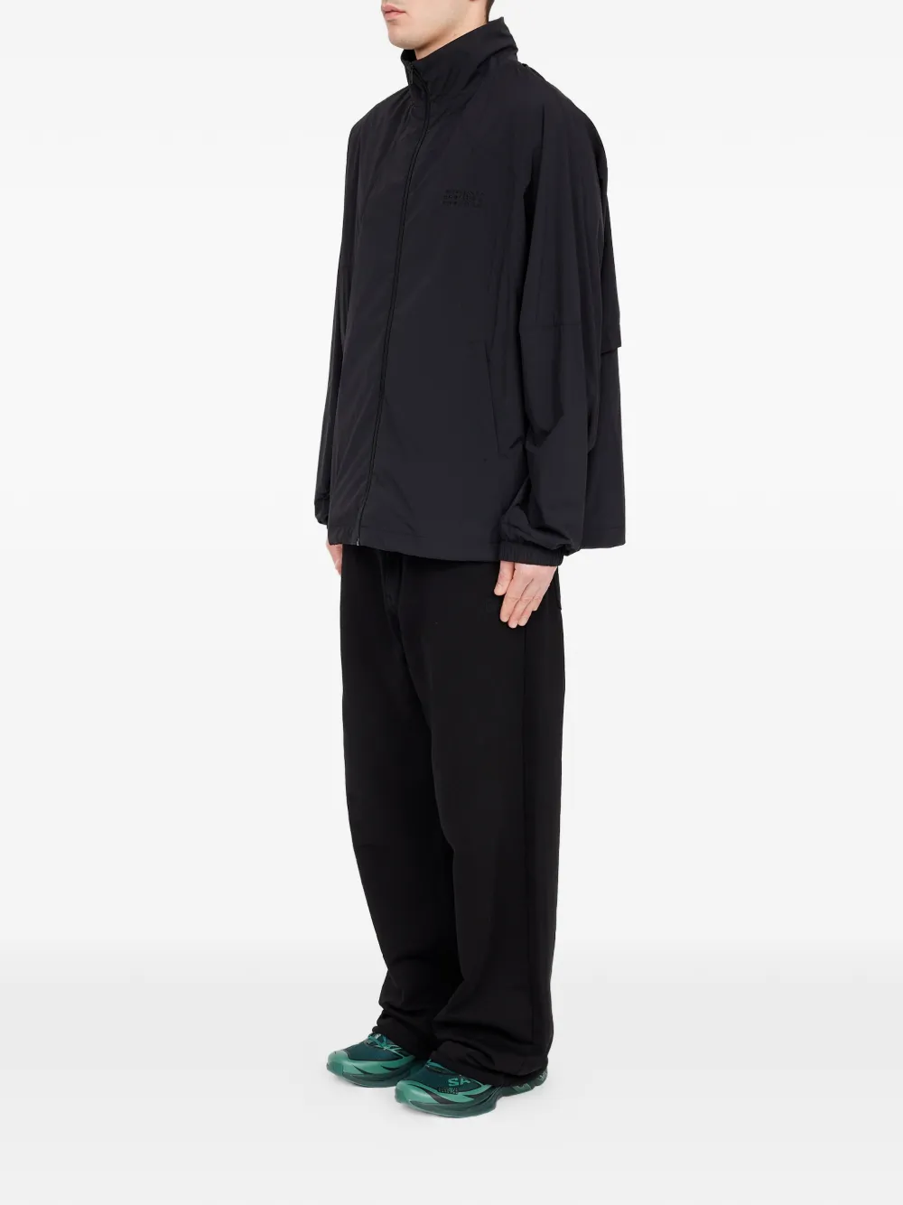 MM6 Maison Margiela Nylon jack met rits Zwart