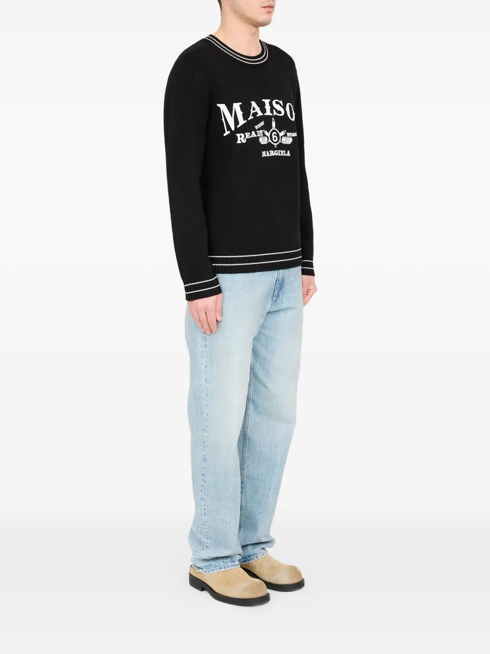 MM6 Maison Margiela Trui met wolblend Zwart