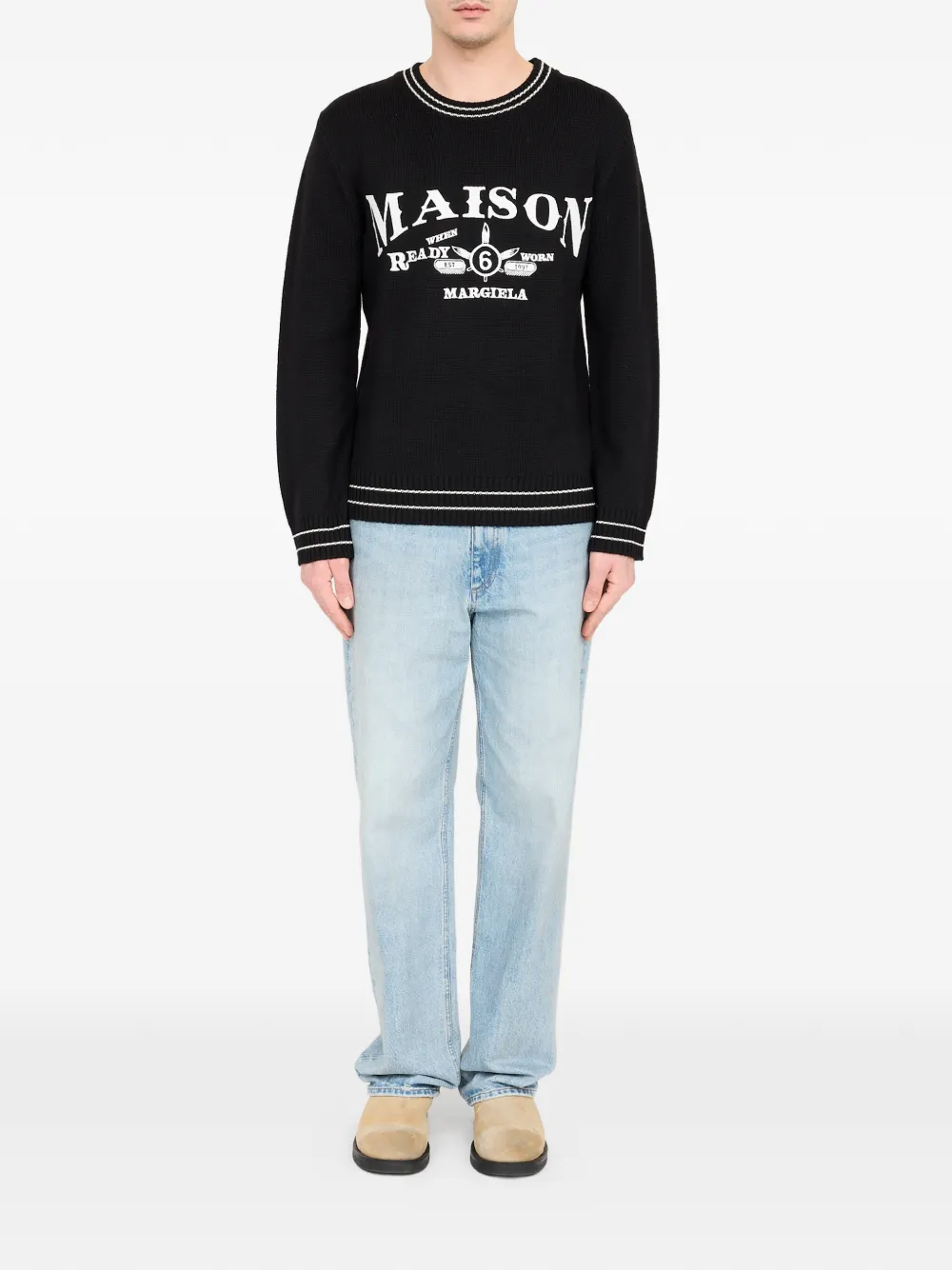 MM6 Maison Margiela Trui met wolblend Zwart