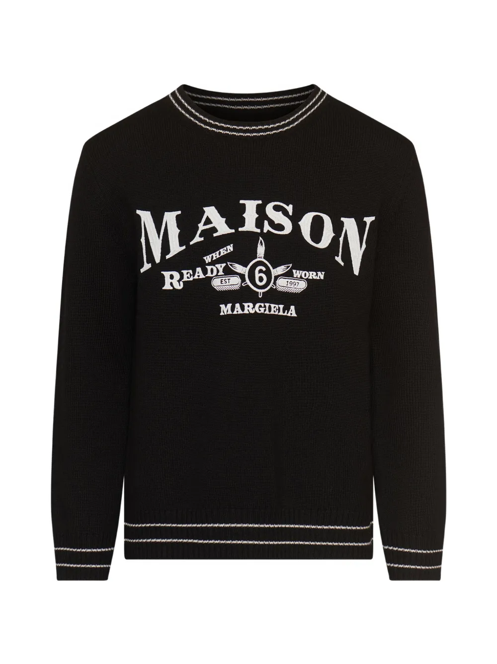 MM6 Maison Margiela wool-blend jumper - Nero