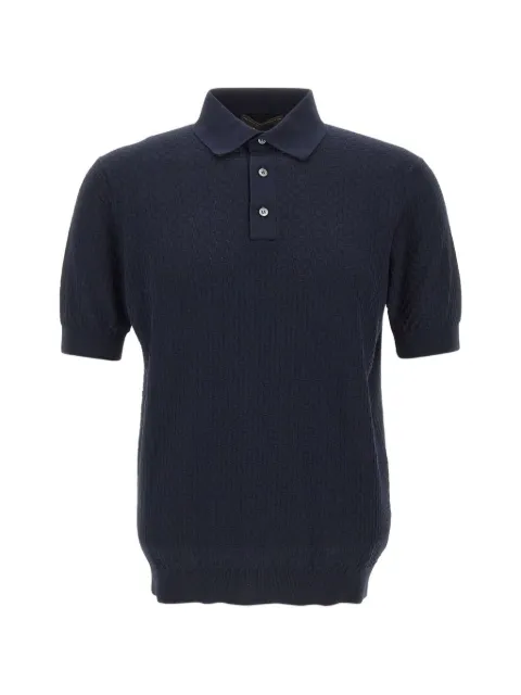 Filippo De Laurentiis playera tipo polo con motivo de cuadros