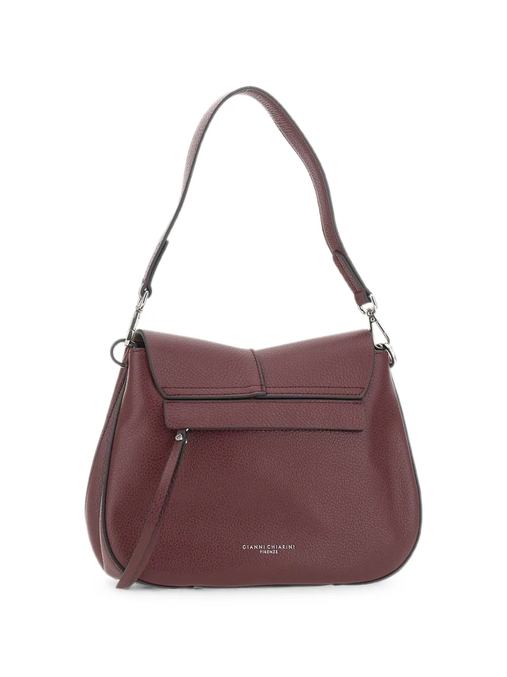 GIANNI CHIARINI Helena Round leather shoulder bag - Rosso
