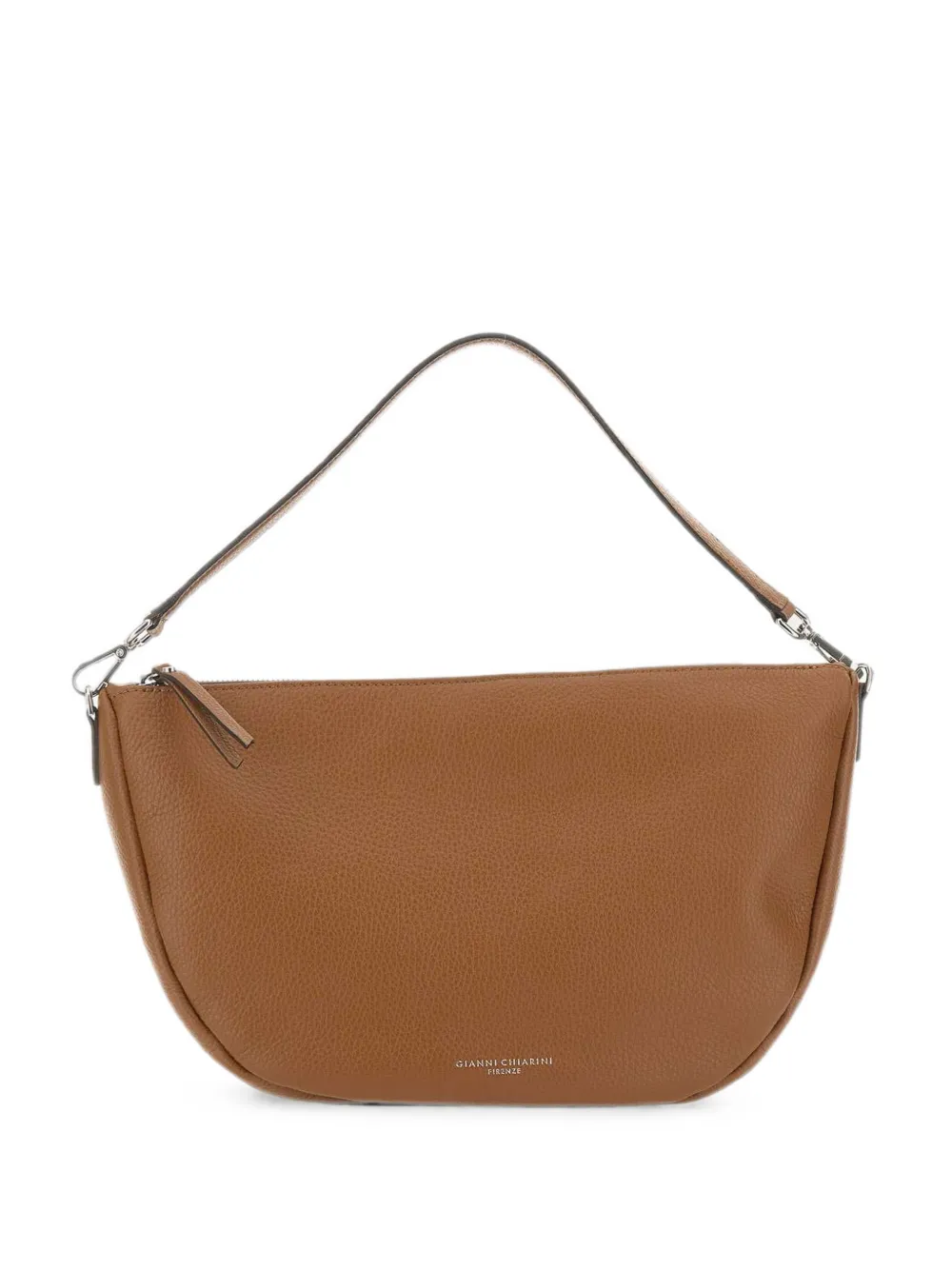GIANNI CHIARINI Cleo grained-leather tote bag - Toni neutri