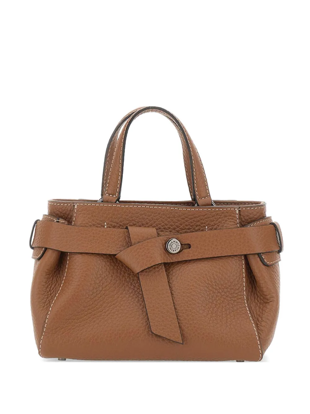 GIANNI CHIARINI Miranda knotted-leather tote bag - Marrone