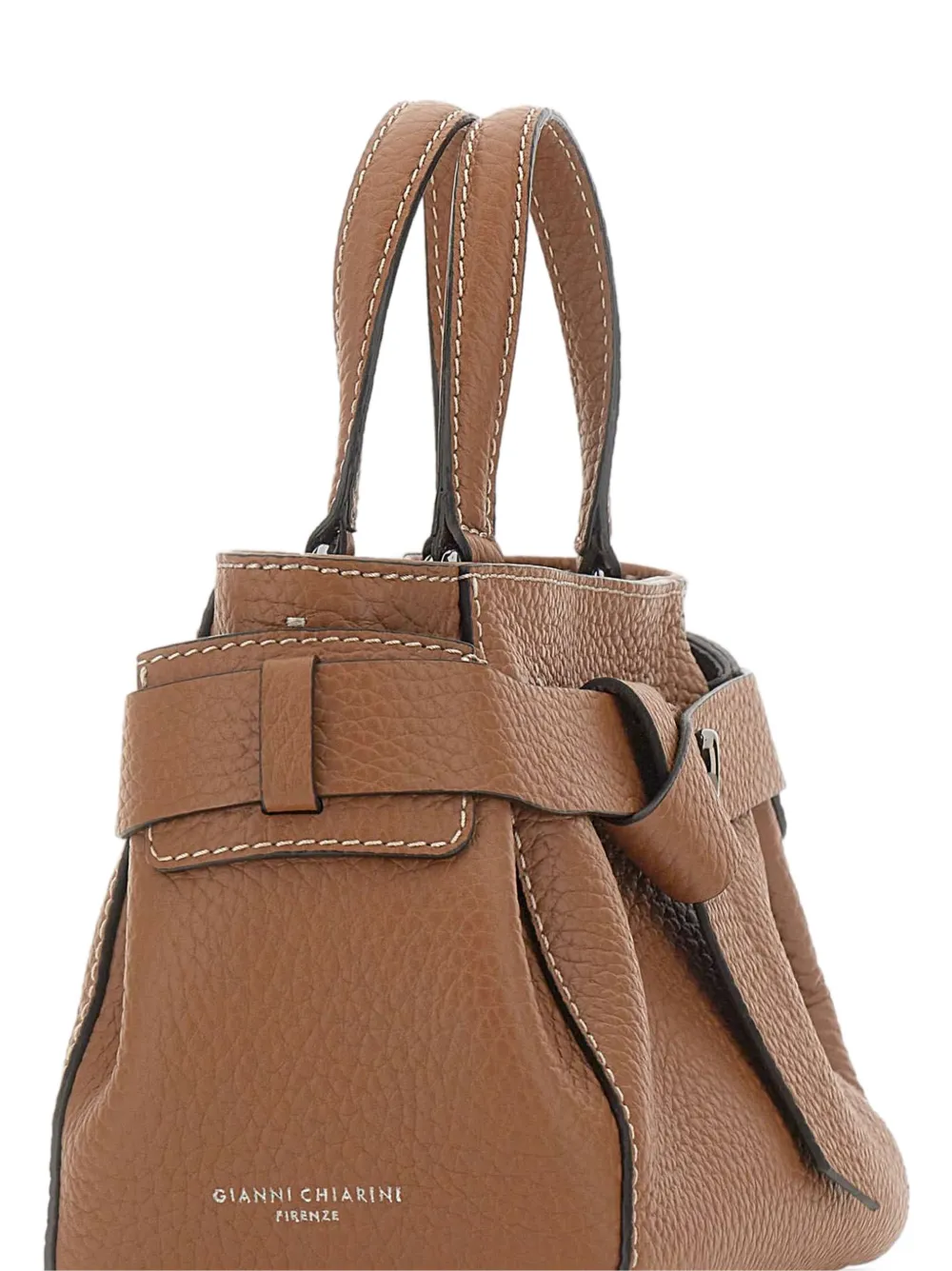 GIANNI CHIARINI Miranda shopper van geknoopt leer Bruin