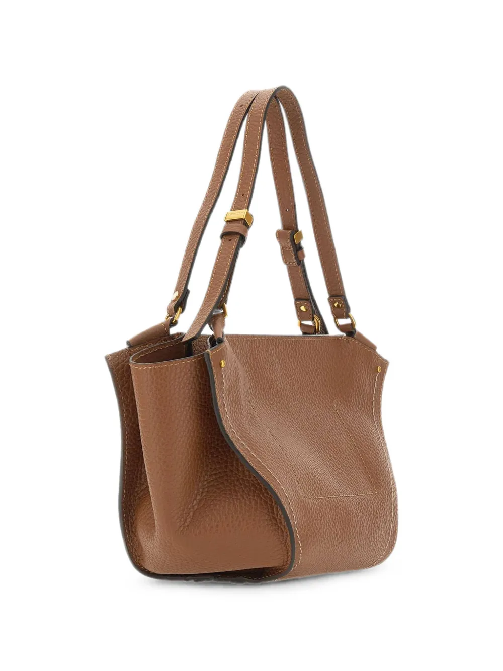 GIANNI CHIARINI Medium Bloom leren schoudertas Bruin