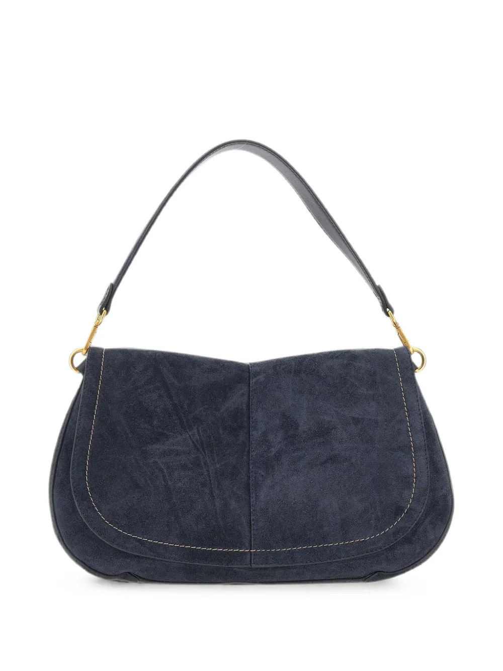 GIANNI CHIARINI Grote Helena ronde suède shopper Blauw