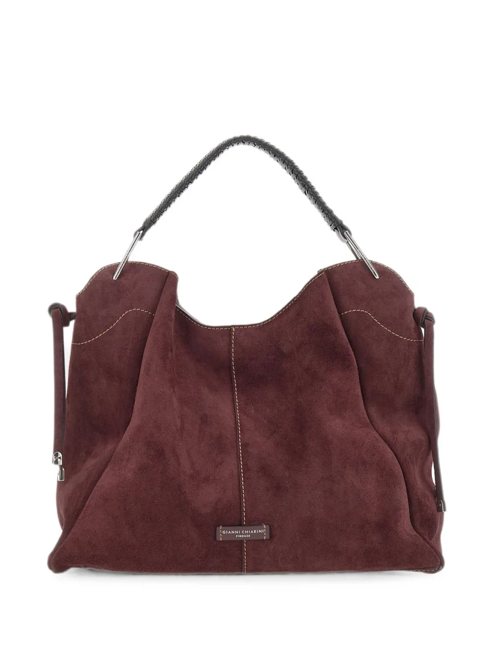 GIANNI CHIARINI Era suede tote bag - Rosso