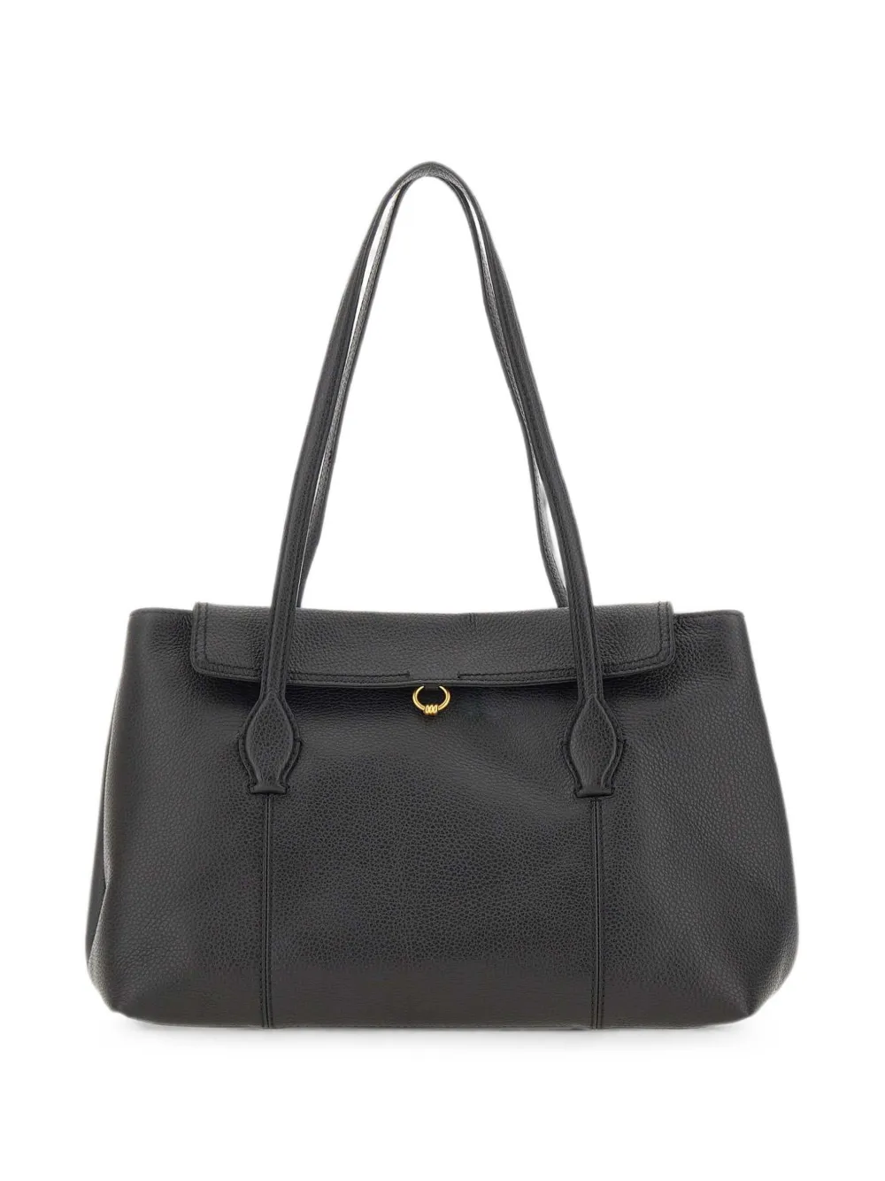 GIANNI CHIARINI Vicky hammered leather shoulder bag - Nero