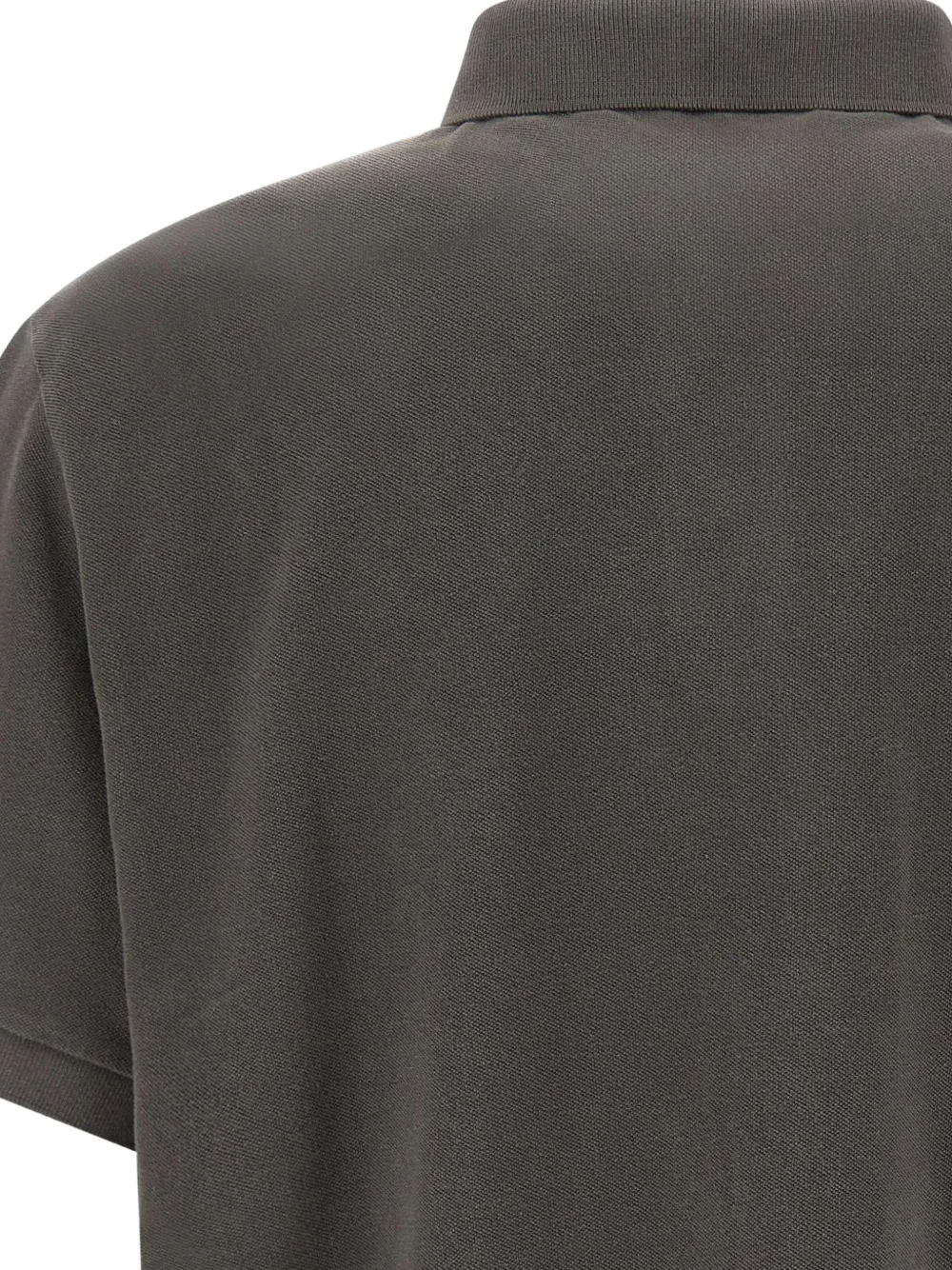 Stone Island Poloshirt met logopatch Grijs