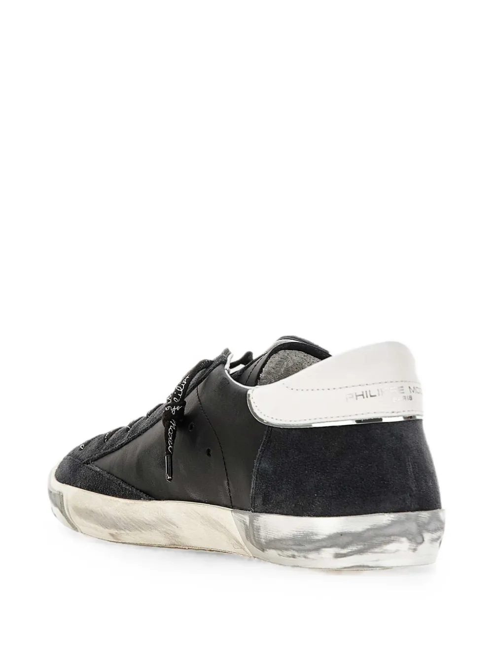 Philippe Model Paris Prsx leather low-top sneakers Zwart