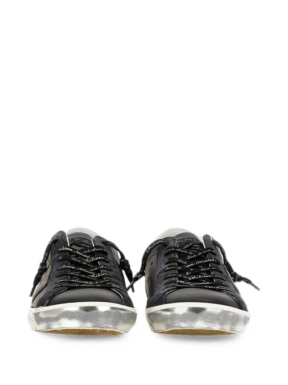 Philippe Model Paris Prsx leather low-top sneakers Zwart