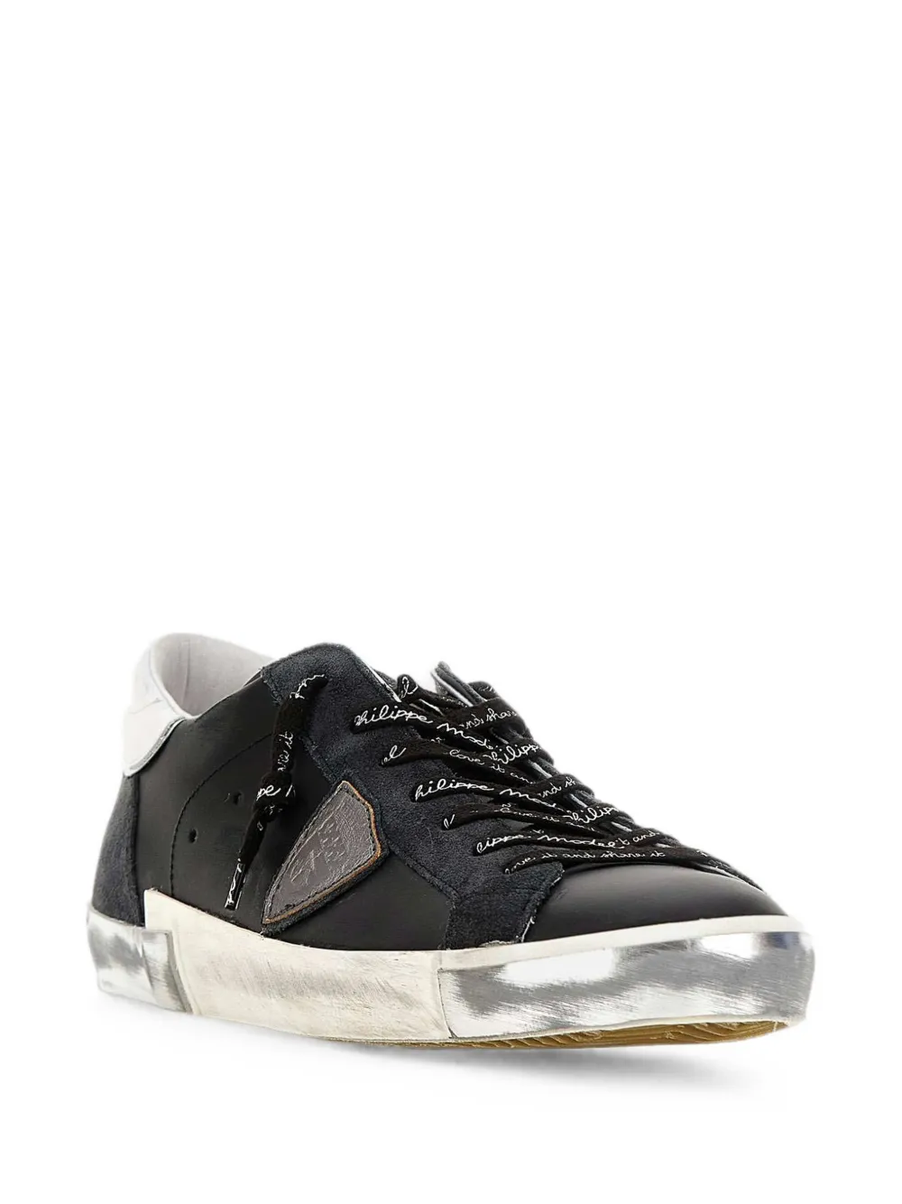 Philippe Model Paris Prsx leather low-top sneakers Zwart
