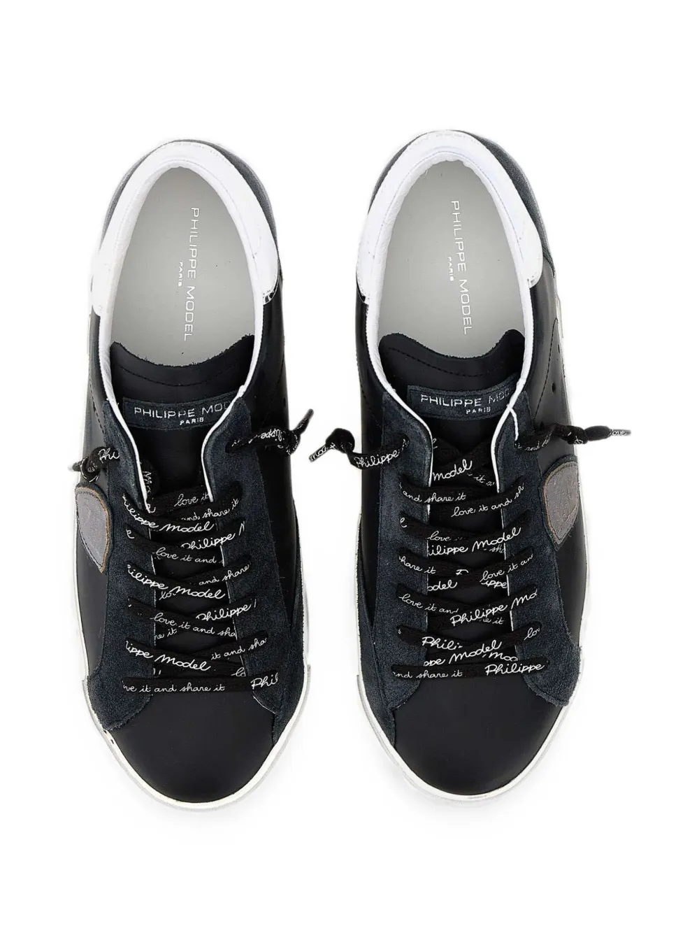 Philippe Model Paris Prsx leather low-top sneakers Zwart