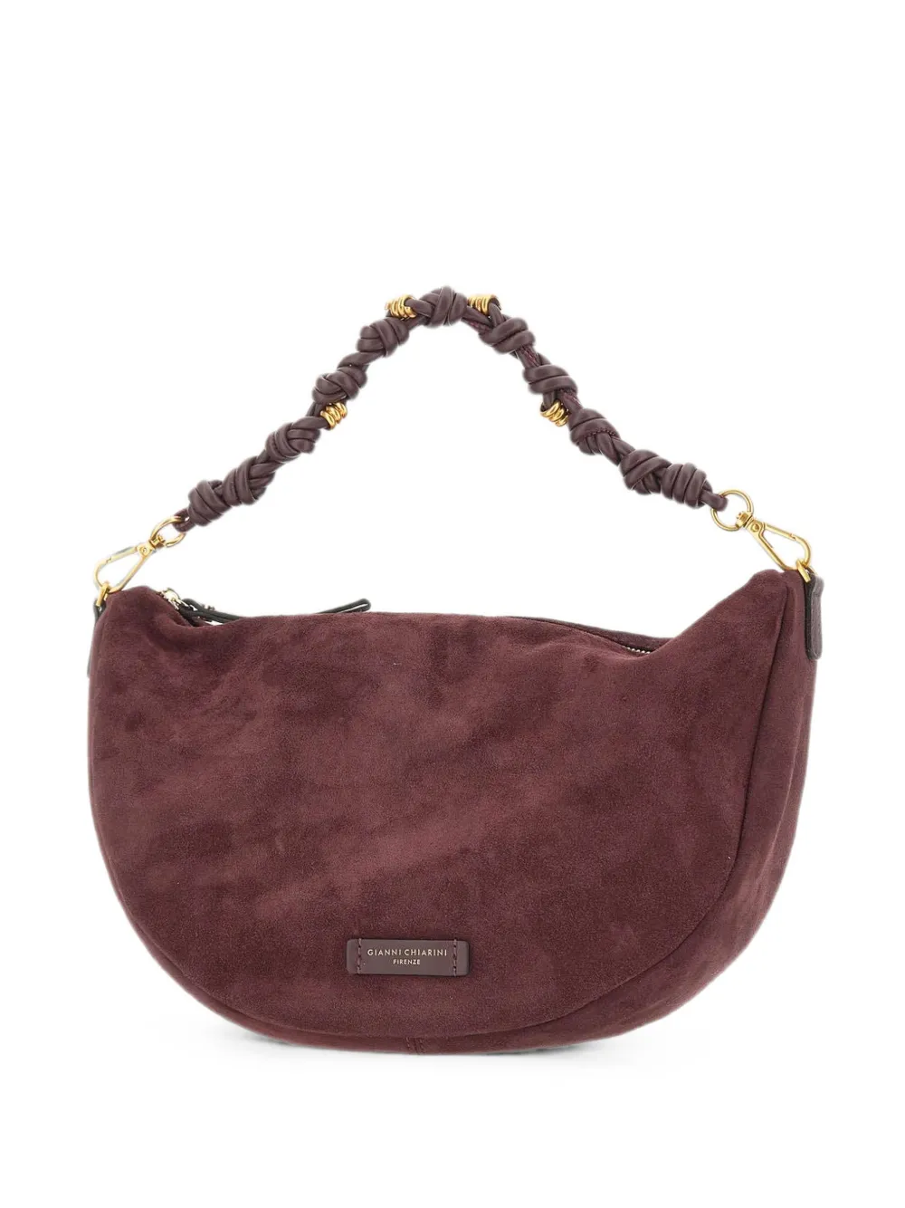 GIANNI CHIARINI Cleo suede shoulder bag - Rosso