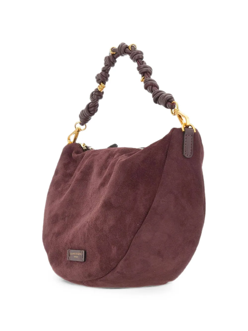 GIANNI CHIARINI Cleo suède schoudertas Rood
