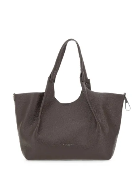 GIANNI CHIARINI Große Dua Handtasche mit gehämmertem Finish