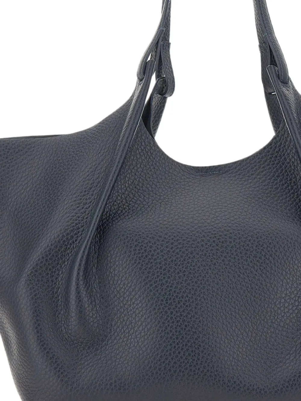 GIANNI CHIARINI Dua hammered leren schoudertas Blauw