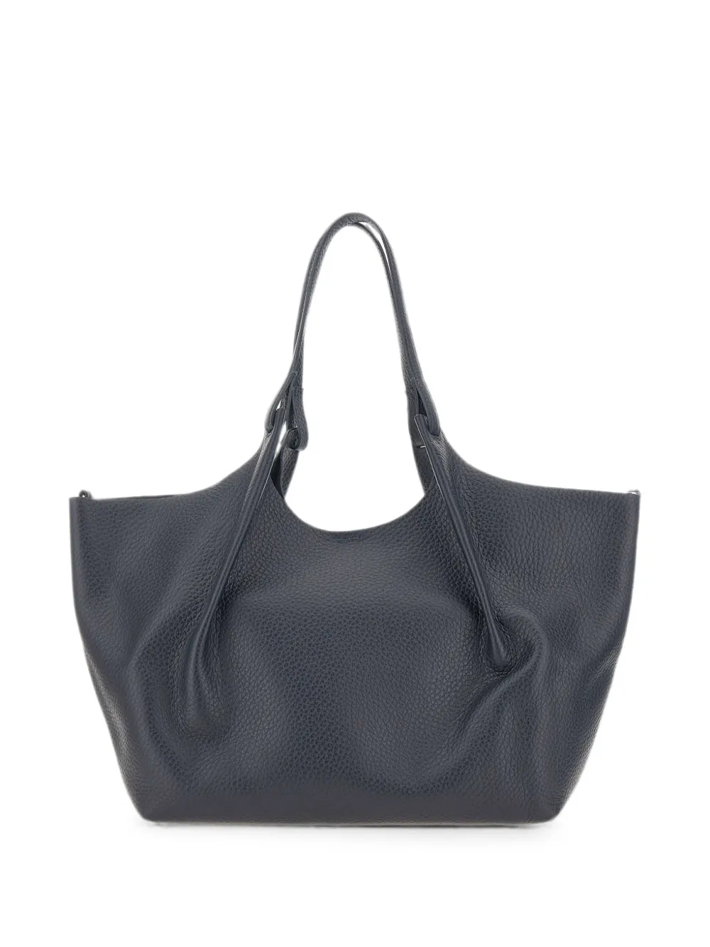 GIANNI CHIARINI Dua hammered leren schoudertas Blauw