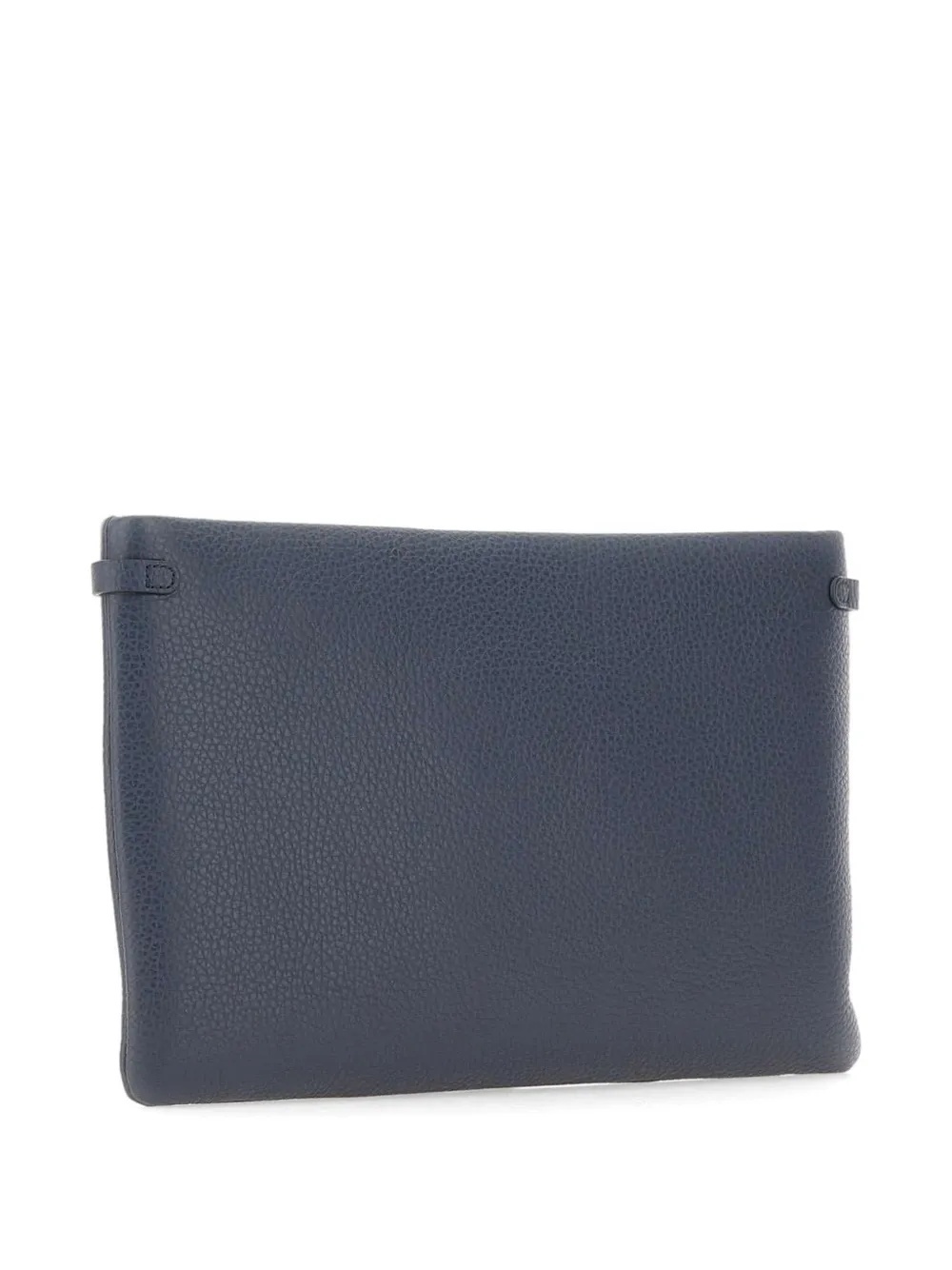 GIANNI CHIARINI Hermy clutch van gehammerd leer Blauw