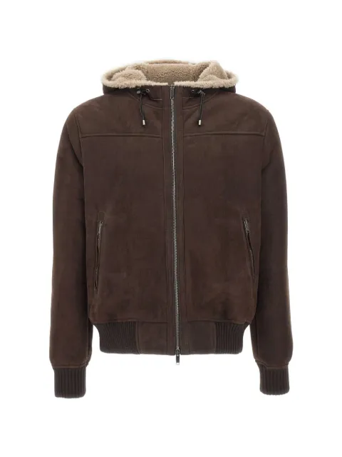 VOLFAGLI Plebiscito Merinillo hooded leather jacket