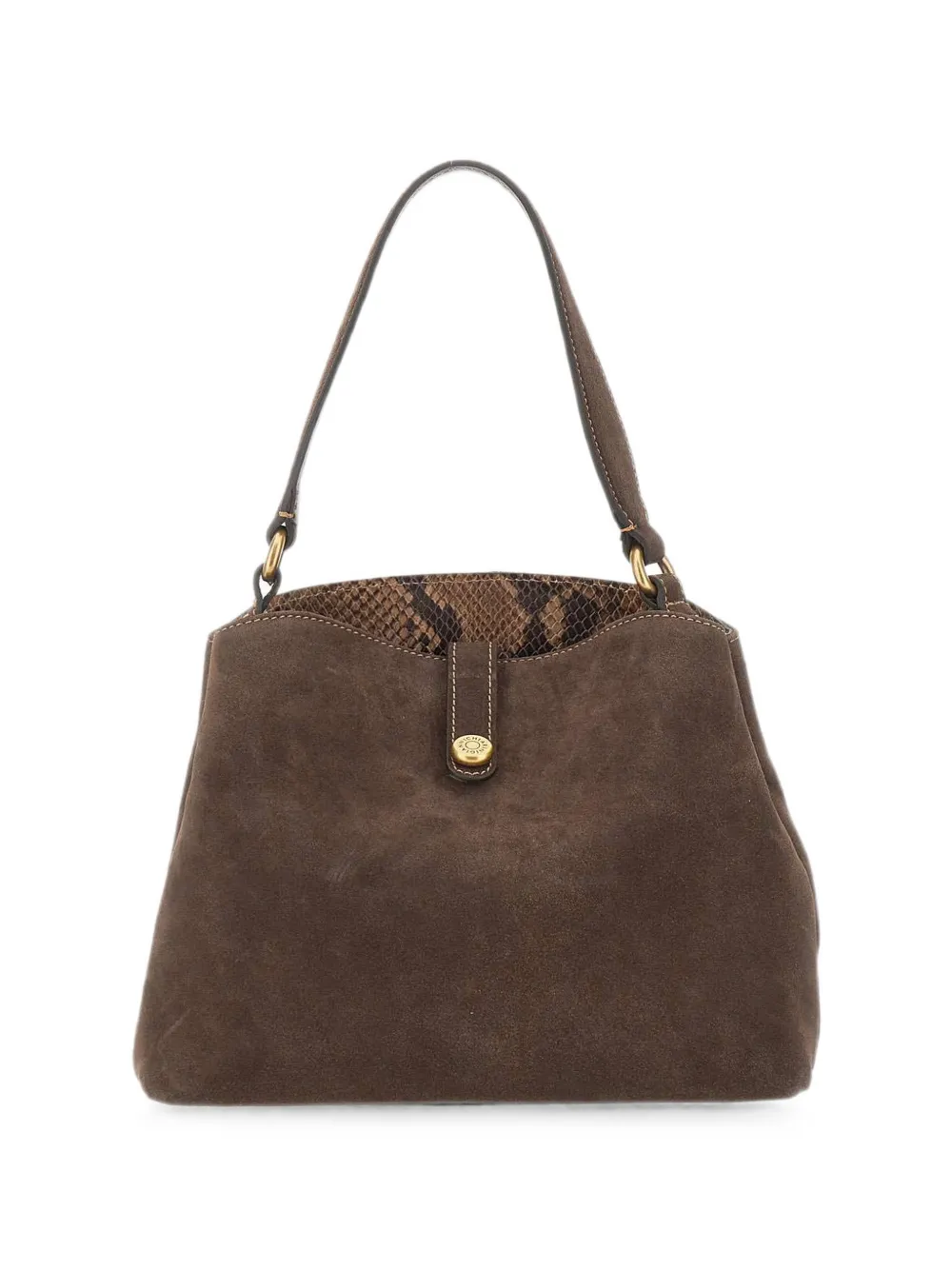 GIANNI CHIARINI Fiona suede tote bag - Marrone
