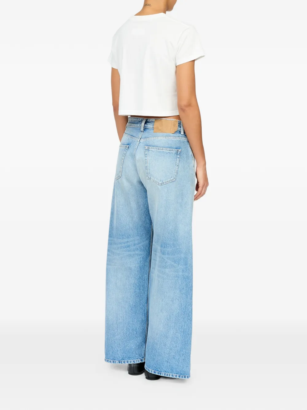 MM6 Maison Margiela Jeans met wijde pijpen Blauw